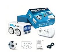 Magic Mini Rc Bus, Bus Télécommandé, Mini Auto Interattiva Sensibile, Segue le Linee, 5 Divertenti Modalità Interattive, Auto Giocattolo Educativa STEAM Adatta a Bambini Dai 4 ai 6 Anni (Bianco)