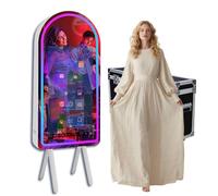 Magic Mirror Photo Booth con luce RGB (schermo tattile ad arco da 32", macchina fotografica della cabina fotografica)