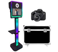 Magic Mirror Photo Booth Macchina fotografica DSLR con touch screen da 15,6 pollici con fotocamera e luce RGB per matrimoni, feste ed eventi