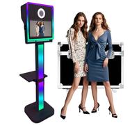 Magic Mirror Photo Booth Macchina fotografica DSLR con touch screen da 15,6 pollici e luce RGB per matrimoni, feste ed eventi