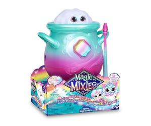 Magic Mixies - Calderone magico arcobaleno giocattolo interattivo di magia, con calderone a pocime, luci effetti e suoni, pupazzo con molti accessori come una bacchetta