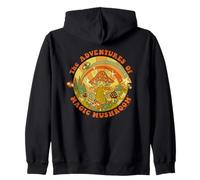 Magic Mushroom Psychedelic Sarcastic Retro Funny Adult Humor Felpa con Cappuccio