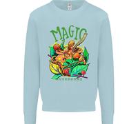 Magic Mushrooms Droghe LSD ACIDO Viaggio Uomo Felpa Maglione