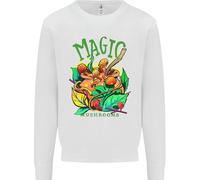 Magic Mushrooms Droghe LSD ACIDO Viaggio Uomo Felpa Maglione