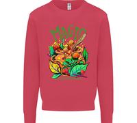 Magic Mushrooms Droghe LSD ACIDO Viaggio Uomo Felpa Maglione