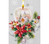 Magic Needle Zweigart Set punto croce edizione "Christmas Candle", schema di con