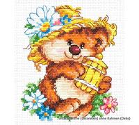 Magic Needle 17-19 - Schema punto croce contato, motivo caramelle, cotone, multicolore, 11 x 13 cm