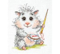 Magic needle 19-19 ZW - Set punto croce con motivo conteggiato, in cotone, multicolore, 10 x 12 cm