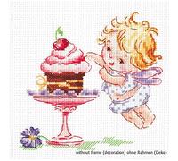 Magic Needle 35-22 - Schema punto croce contato, motivo caramelle, cotone, multicolore, 13 x 12 cm