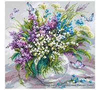 Magic needle 40-70 ZW Warmer Mai - Set punto croce con motivo conteggiato, in cotone, multicolore, 32 x 32 cm