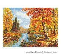 Magic Needle Zweigart Set punto croce edizione "Golden autumn", schema di conteg