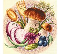 Magic Needle 54-03 ZW Lieblingssnack - Set punto croce con motivo contato, in cotone, multicolore, 27 x 27 cm