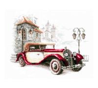 Magic Needle Cross Stitch Set "Retro Auto. Vecchia auto", modello di conteggio,
