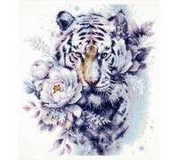 Magic Needle - Kit per punto croce, motivo: tigre bianca, 24 x 26 cm