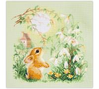 Magic Needle Kit per ricamo a punto croce, motivo: coniglietto, multicolore