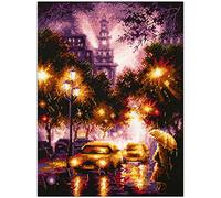 Magic Needle Notte piovosa Set Punto Croce con Schema numerato Zweigart Edition, Cotone, Multicolore, 20x27cm