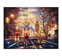 Magic Needle Tram di Notte Set Punto Croce con Schema numerato Zweigart Edition, Cotone, Multicolore, 27x20cm