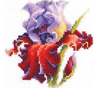 Magic needle ZW Iris 150-011 - Set punto croce con motivo conteggiato, in cotone, multicolore, 11 x 11 cm