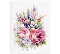 Magic Needle Zweigart Edition - Set punto croce, motivo: peonie