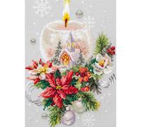 Magic Needle Zweigart Set punto croce edizione "Christmas Candle", schema di con