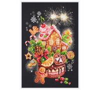 Magic Needle Zweigart Set punto croce edizione "Dolci di Natale", schema di cont