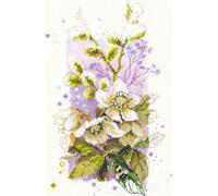 Magic Needle Zweigart Set punto croce edizione "hellebore", schema di conteggio,