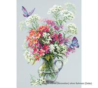 Magic Needle Zweigart Set punto croce edizione "Phlox and Yarrow", schema di con