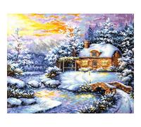 Magic Needle Zweigart Set punto croce edizione "Winter Story", schema di contegg