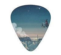 magic nights Plettri per chitarra stampati personalizzati 12 pezzi per chitarra acustica, chitarra elettrica e basso, taglia unica