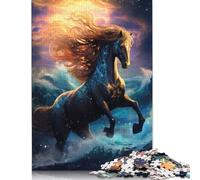 Magic Ocean Horse Puzzle Impossible 1000Pcs Decorazione Per La Casa. Giochi Rilassamento E Intelligence Per Adulti E Ragazzi Da 14 Anni 1000pcs (75x50cm)