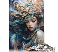 Magic of The Mermaid Jigsaw Puzzle Impossible 1000Pcs Decorazione Per La Casa. Giochi Rilassamento E Intelligence Per Adulti E Bambini Da 12 Anni 1000pcs (75x50cm)