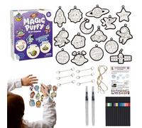 Magic Paint, Magic 3D Foam Texture Painting Kit Puuffy Paint Kit Mmagic Canvas Sponge, DIY Bubble Drawing Pens Art Supplies per la casa dei bambini