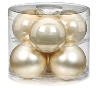 Magic, palline di Natale in vetro, 10 cm, 6 pezzi Palline decorative per l’albero di Natale.