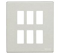 BTICINO MAGIC PLACCA 3+3P OXIDAL 506/6/X