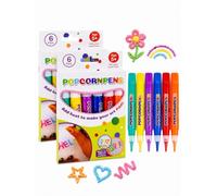 Magic Popcorn Pens Set Stifte 3D, Color DIY Bubble Drawing Pens，2pcs | for Scrapbooks, Art Projects, and Greeting Card Design