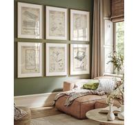 Magic Posters Set di 6 stampe brevettate di Steve Jobs, decorazione per ufficio, decorazione da parete per casa e ufficio, regali di invenzione, poster per dormitorio, opere d'arte per camera da letto