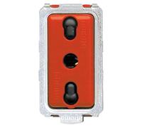 Magic Presa Bipasso 2P+T 10/16A Rossa