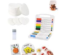 Magic Puffy Paint, Magic Foam Texture Painting, 3D Drawing Canvas Sponge, DIY Bubble Drawing Pens for Kids & Adults, Art Supplies (C)