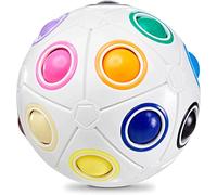 Magic Rainbow Ball - Grande Palla Arcobaleno - Palla Magica, Cubo Antistress, Fidget Cube Perfetto Come Gadget Compleanno Per Bambini E Adulti