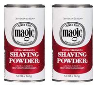 Magic Red Shaving Powder 4.5oz. X-Strength Depilatory (2 Pack) by Magic