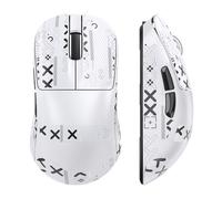 MAGIC-REFINER AJ199 Topo Da Gioco Wireless Superleggero 49g Antiscivolo, Sensore PAW3311, MCU BK3633 Aggiornato, 24KDPI Regolabile, 1000Hz, BT/2.4G/Filo, 600mAh Ricaricabile, Per PC/Win/Mac, Bianco