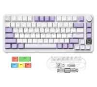 MAGIC-REFINER Attack Shark X85PRO - Tastiera meccanica wireless 75%, display e manopola TFT, BT/2.4G/Wired tastiera da gioco personalizzata, guarnizione, hot-swap, RGB, con cavo Pro e tasti in PBT a 5