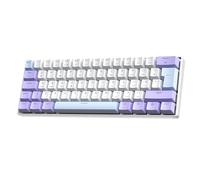 MAGIC-REFINER MK37 Tastiera Gaming Wired Con Trigger Rapido 60%, Interruttori Magnetici a Effetto Hall, Tasso di Polling 8KHz, Trigger Rapido, Precisione RT 0.04mm, RGB, Tasti PBT, QWERTY, Lavanda