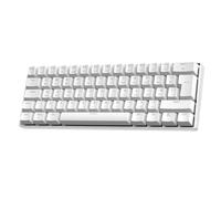MAGIC-REFINER MK37 Tastiera Gaming Wired Con Trigger Rapido 60%, Interruttori Magnetici a Effetto Hall, Tasso di Polling 8KHz, Trigger Rapido, Precisione RT 0.04mm, RGB, Tasti PBT, QWERTY, Bianco