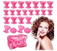 Magic Rollers Hair Curlers, 40 Flessibile Silicone Curling Set, Heatless Wool Rollers For Women, Portable Soft Curlers For Daily Styling, Travel, Party, Prom, Eventi, Easy Application