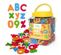 Magic Scholars Lettere Magnetiche per Bambini dai 3 Anni in Su (130 Pezzi), Lettere e Numeri Magnetici per Giochi Educativi, Include Alfabeto, Numeri e Simboli per Imparare a Scrivere e a Contare