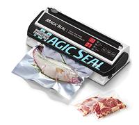 Magic Seal MS175 Macchina sottovuoto per conservazione degli alimenti, tipo ugello, compatibile con sacchetti in Mylar, tempo di vuoto e sigillatura regolabile, modalità automatica e manuale