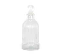 Magic Season Bottiglia di vetro decorativa - 207 ml Bottiglia rotonda a strisce verticali (1 set w/tappo di vetro)