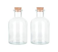 Magic Season Bottiglie Decorative in Vetro - Bottiglie Rotonde da 150 ml (2 Pezzi)