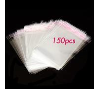 MAGIC SELECT 150 Bustine di Cellophane Trasparenti Autoadesivi. Sacchetti di Plastica OPP Sigillati Senza Fori per Regali, Gioielli, Carte..